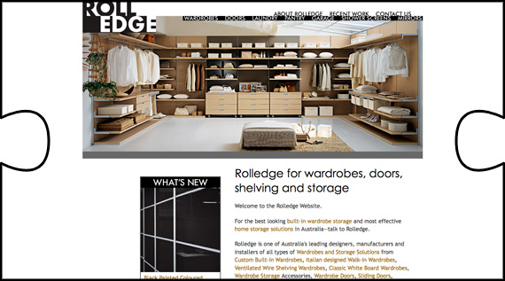 Australian based Rolledge had their showcase website designed and built by Jigsaw Design