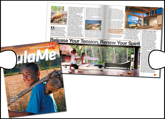 While at Qudos, Jigsaw Design was involved in the design and production of Tourism Fiji's insert magazine for the NZ Herald